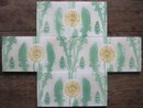 Panel of 4 Antique German Jugendstil/Nouveau Tiles - Meissen Dandelions