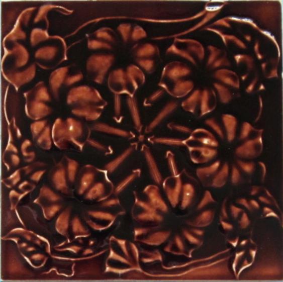 Antique German Nouveau/Jugendstil Tile - NSTG Grohn