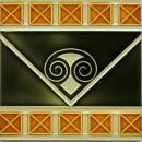 German Jugendstil Tile - Abstract Capital