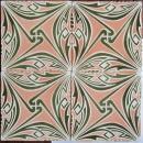 Antique German Jugendstil Tile Panel - Tonwerke Offstein
