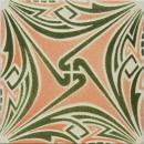 Antique German Jugendstil Tile Panel - Tonwerke Offstein