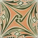 Antique German Jugendstil Tile Panel - Tonwerke Offstein