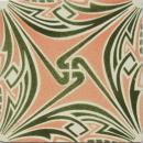 Antique German Jugendstil Tile Panel - Tonwerke Offstein