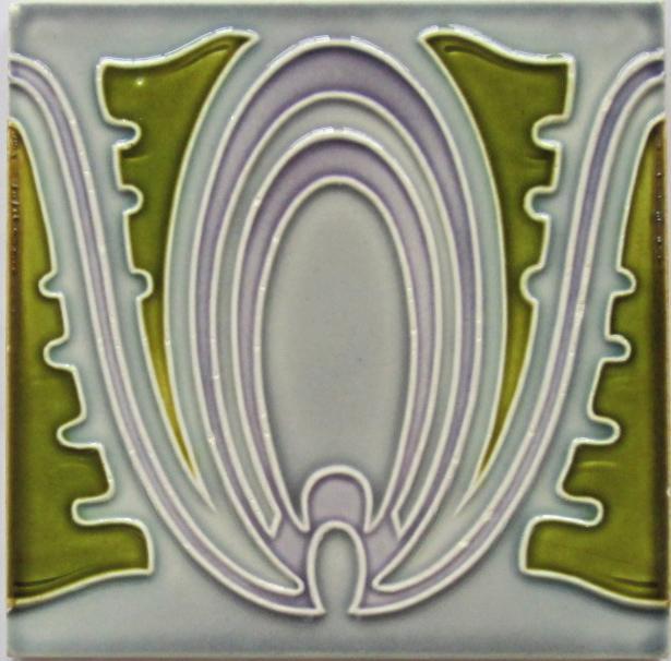 Antique German Art Nouveau/Jugendstil Tile