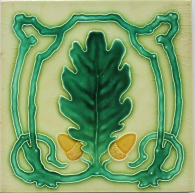 Antique German Art Nouveau/Jugendstil Tile