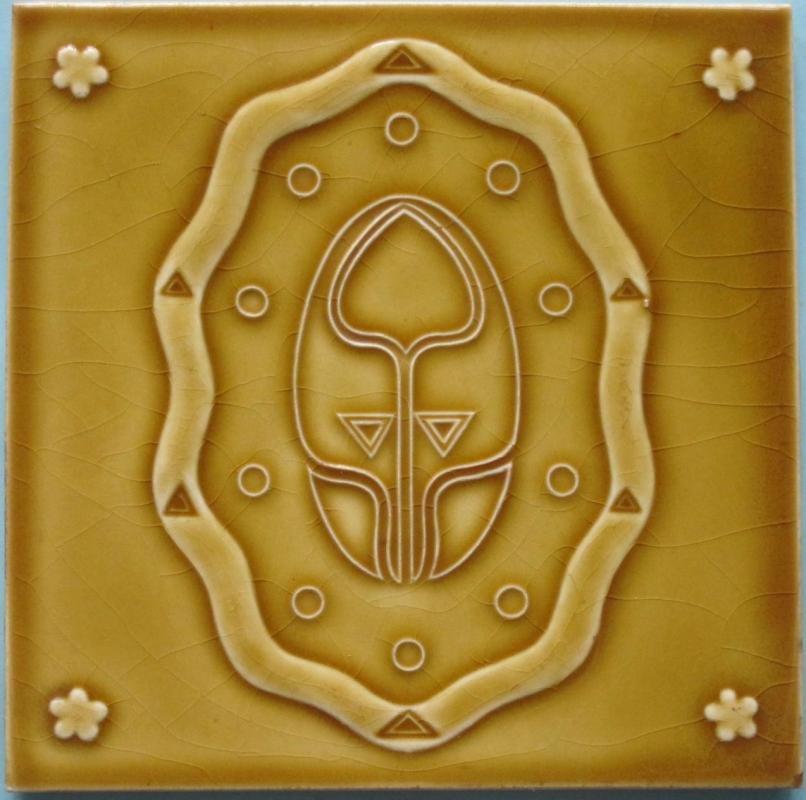 Antique German Jugendstil Tile - Wessel 4 available