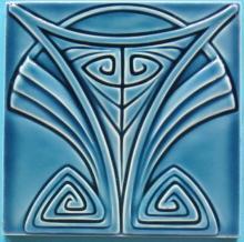 Antique German Jugendstil Tile - Wessel