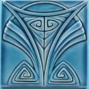 Antique German Jugendstil Tile - Wessel