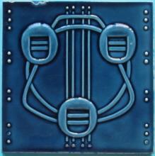 Antique German Jugendstil Tile - Wessel