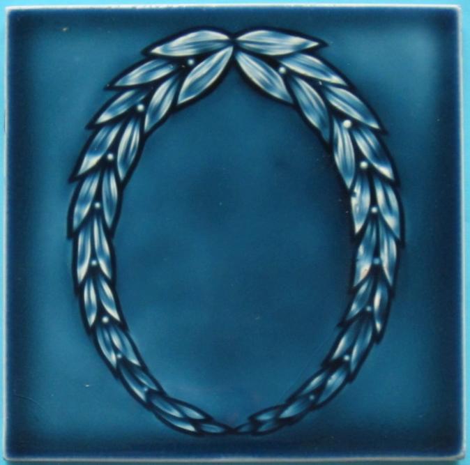 Antique German Jugendstil Tile - Wessel