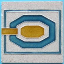 Antique Jugendstil/Art Nouveau Tile