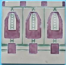 Antique German Jugendstil Tile - Meissen Ernst Teichert