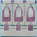 Antique German Jugendstil Tile - Meissen Ernst Teichert