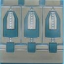 Antique German Jugendstil Tile - Meissen Ernst Teichert