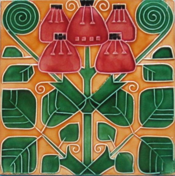 Antique Rako Jugendstil/Nouveau Tile