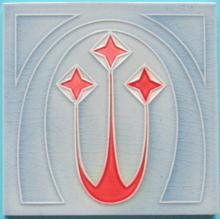 German art nouveau/jugendstil tile
