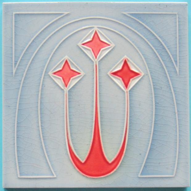 German art nouveau/jugendstil tile
