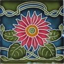 Antique German Jugendstil Tile - Wessel