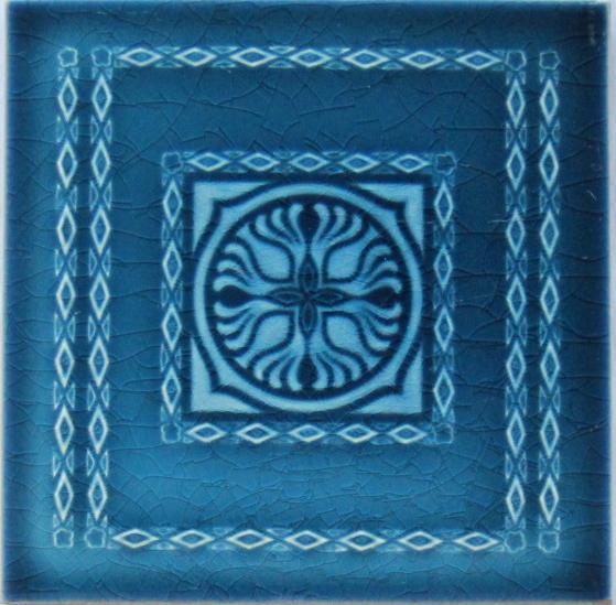 Antique German Jugendstil Tile - Wessel