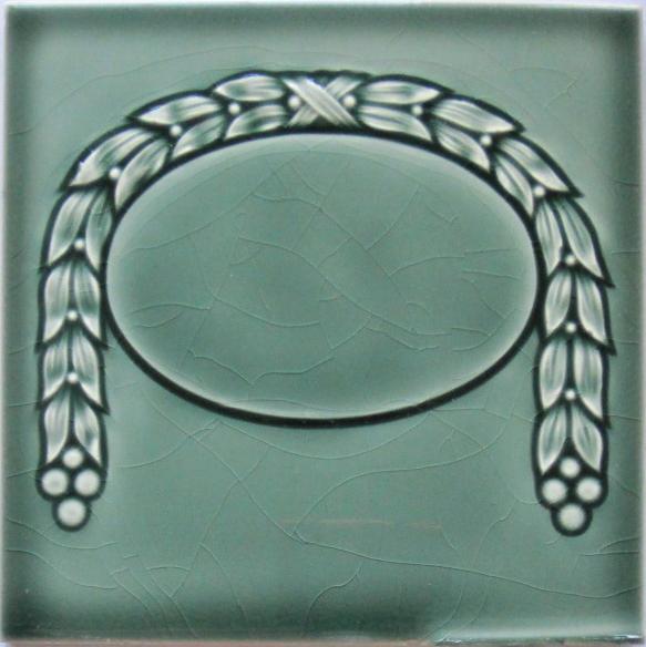 Antique German Jugendstil Tile - Wessel