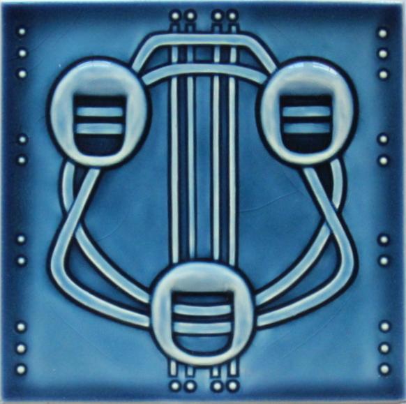 Antique German Jugendstil Tile - Wessel