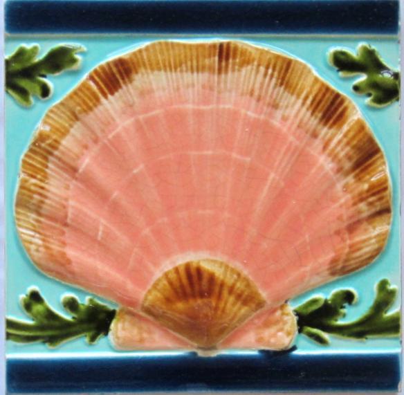 Antique French Art Nouveau Tile