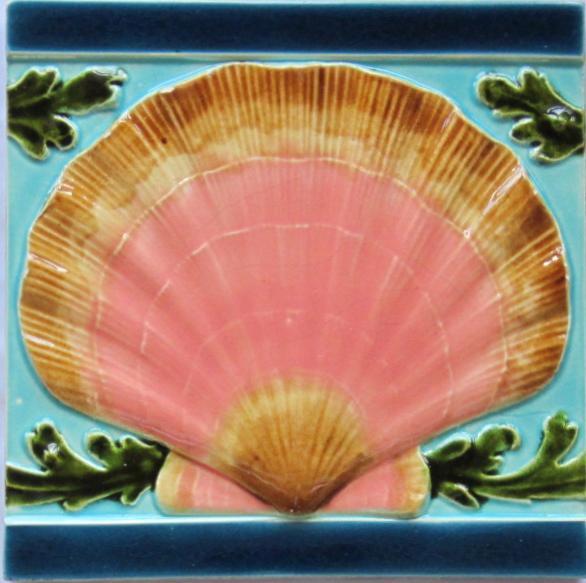 Antique French Art Nouveau Tile