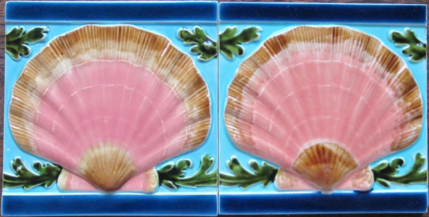 Antique French Art Nouveau Tile