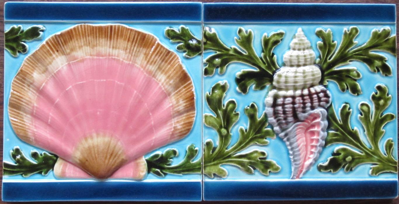 Antique French Art Nouveau Tile