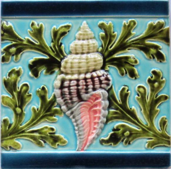 Antique French Art Nouveau Tile