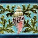 Antique French Art Nouveau Tile