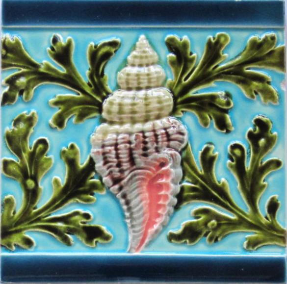 Antique French Art Nouveau Tile