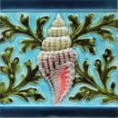 Antique French Art Nouveau Tile