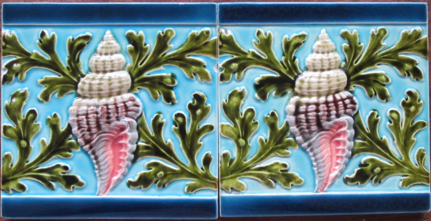 Antique French Art Nouveau Tile