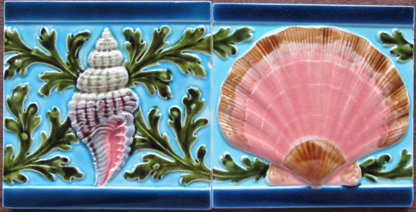 Antique French Art Nouveau Tile