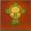 English Art Nouveau Tile - Simpson