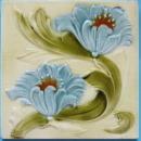 Antique English Art Nouveau Tile