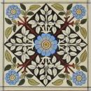 Antique English Transfer/Hand-Tinted Tile - Sherwin & Cotton