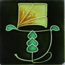 Antique English Nouveau Tile - Henry Richards