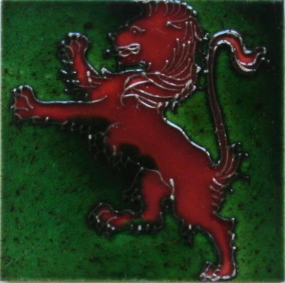 Minton's China Works Art Nouveau Tubelined Tile