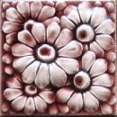 Antique American Majolica Arts & Crafts Tile - AETCO