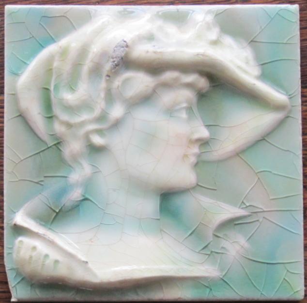 Pair of American Arts & Crafts Tile - USET