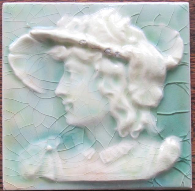 Pair of American Arts & Crafts Tile - USET