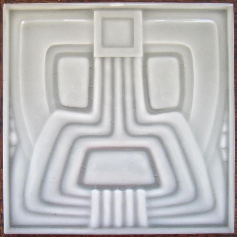 Antique German Jugendstil Tile - Wessel