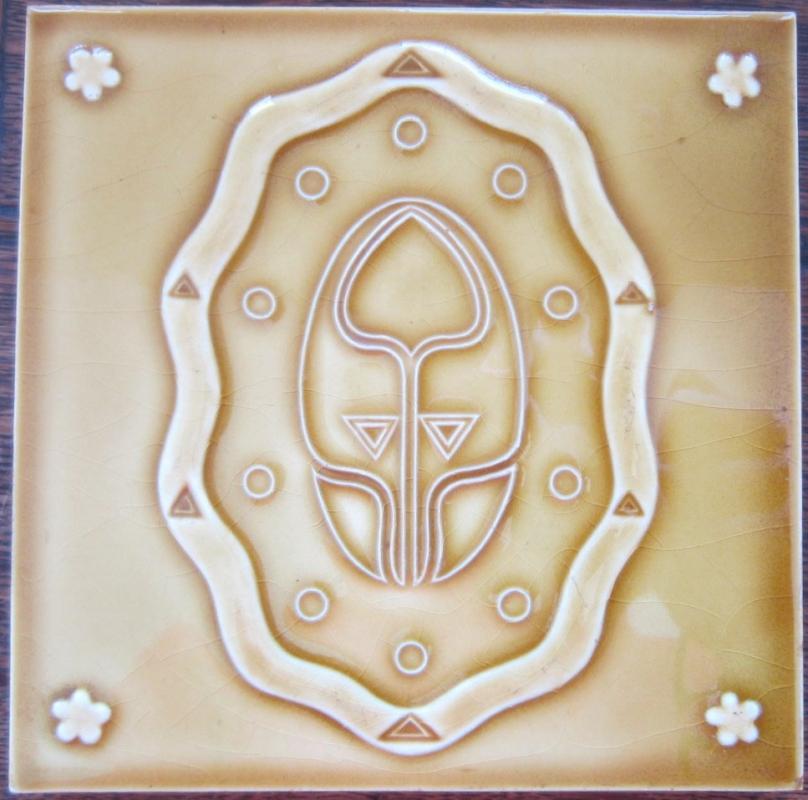 Antique German Jugendstil Tile - Wessel 4 available