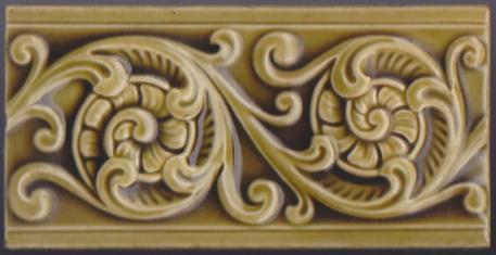 Antique English Art Nouveau Tile