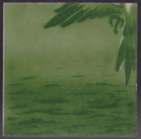 Antique Art Nouveau 4 Tile Panel of Cranes - Boch Freres