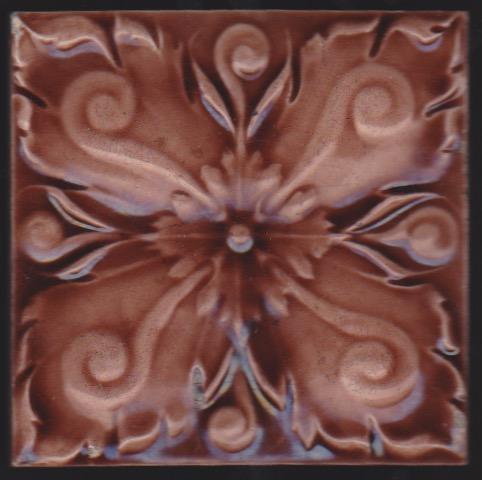 Antique English Art Nouveau Tile - Henry Richards