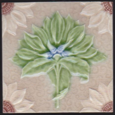 English Art Nouveau Tile - Alfred Meakin