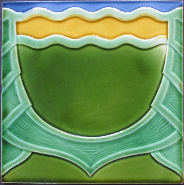 German art nouveau/jugendstil tile